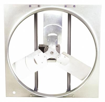 Dayton Exhaust Fan: 30 in Blade, 3/4 hp, 9,541 cfm, 208-230/460V AC, 3 ph - Standard Direct-Drive Panel Exhaust Fans