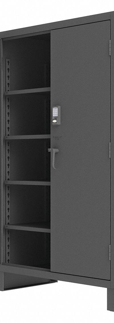 DURHAM MFG Storage Cabinet: 48 in x 24 in x 78 in - Industrial Clearview Shelf Cabinets