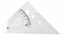 WESTCOTT Triangle: 1/2 in/1 in/3/4 in, 10 in Square Size, Polystyrene, Clear, Inches, SAE, Plastic (MPN AT-10). Key specifications — attr936134: 3/4 in; attr948788: 3/4 in; attr934763: WESTCOTT; attr984589: Inch; attr984960: Plastic.