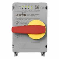 LEVITON Disconnect Switch: Non-Fusible, 30 A, Single or Three Phase, 600V AC, Non-Metallic (MPN LDS30-AXC). Key specifications — attr867146: 13; attr867131: LEVITON.