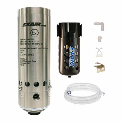 EXAIR Vortex Cooler Kit: NEMA 4X, 30 scfm Max Flow Rate, 2,000 BtuH Cooling Capacity - Vortex Tube Cabinet & Enclosure Coolers