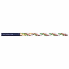 CHAINFLEX Data Cable: 20 AWG, 4 Conductors, Order by the Foot, TPR Jacket, 300 V (MPN CF298-05-04). Key specifications — attr1141193: Twisted Pair; attr1141160: 3 x OD; attr1141165: 4 x OD; attr1141168: No; attr1141174: 4 x OD; attr1141159: UV/Sunlight Resistant; attr1141182: CF9.15.07 ISO Class 1 (Outer Jacket Material); attr1141189: Data Cable.