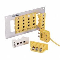 OMEGA Temperature Probe Connectors & Adapters: Panel Jack, For Type K Thermocouple Type, Std Jack (MPN TPJ-K-F). Key specifications — attr1432251: No Clamp Included; attr1432252: No Write-On Window Included; attr1276097: Panel Jack; attr1276100: Chromel; attr1276082: Standard Jack; attr1276092: OMEGA; attr1276087: Yellow; attr1276088: Glass-Filled Nylon.