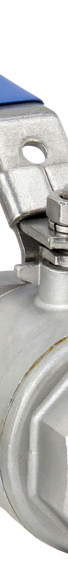 USA INDUSTRIALS Manual Two-Way Ball Valve: 1 1/2 in, 304 Stainless Steel, Straight Valve Body, PTFE (MPN ZUSA-VLV-7). Key specifications — Brand: USA INDUSTRIALS; Handle: Locking Lever.