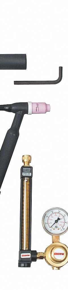 MILLER ELECTRIC TIG Torch Kit: Water-Cooled, W-400, 25 ft, Braided Rubber, 3-Piece, WP-18SC (MPN 300186). Key specifications — Brand: MILLER ELECTRIC; Manufacturer Part Number: 300186; Neck Type: Rigid; Power Cord Material: Braided Rubber; Gas Valve (Table): Without.