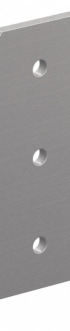 Tee Flat Plate: T Flat Plate, 45 Series, 6 mm x 135 mm x 135 mm, For 10 9/64 mm Slot Wd, 5 Holes (MPN 45-4340). Key specifications — Material: Aluminum; Brand: 80/20; Finish: Anodized.