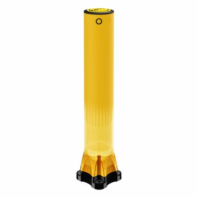 A-SAFE Bollard: Bolt-On, 47 1/16 in Install Ht, Round, Polymer, Yellow, 7 1/2 in Dia - Standard Bollards