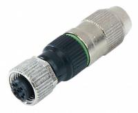 IFM M12 Circular Connector: A Coded, 4 Socket, M12 Female Thread, IP68, IDC, Straight, Nylon (MPN E18059). Key specifications — Connector Body Type: Socket; Coding: A; Brand: IFM; Voltage Rating: 250V DC; Thread Size: M12; Mounting Type: Front Mounting; Mounting Style: Female Thread; IP Rating: IP68.