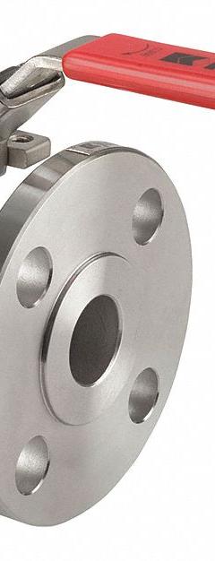 KECKLEY Manual Two-Way Ball Valve: 1 in, 316 Stainless Steel, Straight, Class 150 Flange, Two-Piece (MPN BVF2RF2FSSRGSL-100). Key specifications — Brand: KECKLEY; Handle: Locking Lever.