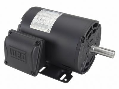 WEG General Purpose Motor: Rigid Base Mount, Open Drip Proof, 1 hp, 230/460V AC - Rigid Base 3-Phase General Purpose AC Motors