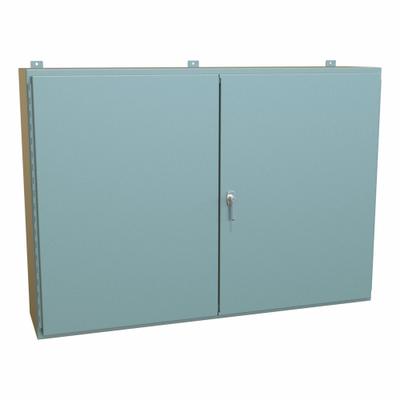 HAMMOND Electrical Enclosure: Steel, 42 in x 60 in x 13 in, NEMA 12, w/Panel, Solid Cover - Steel Dust-Tight Enclosures