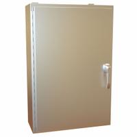 HAMMOND Electrical Enclosure: Stainless Steel, 36 in x 24 in x 10 in, NEMA 12/13/3R/4/4X, Hinged (MPN HW362410SSHK). Key specifications — Brand: HAMMOND; Closure Method: Handle; Enclosure Material: Stainless Steel.