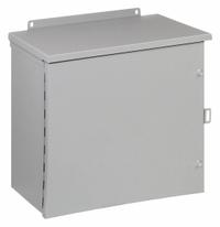HOFFMAN Enclosure: Steel, 18 in x 18 in x 6 in, 3R, Solid Cover, Hinged, Galvanized (MPN A18R186HCR). Key specifications — Brand: HOFFMAN; Closure Method: Screws; Knockouts: Not Included.