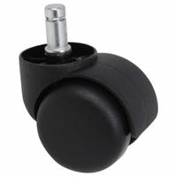 BOSS Stem Caster: Swivel, No Brake, 2 in Wheel Dia., 55 mm Wheel Wd, 2 1/2 in Mounting Ht, 5 PK (MPN TU016). Key specifications — attr1111099: BOSS; attr1111095: Black; attr1113760: Black; attr1176855: Swivel.