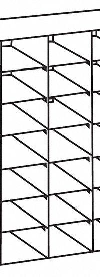 Upright Freezer Rack: 18 1/2 in Overall Lg, 5 3/4 in Overall Wd, Stainless Steel, Handles (MPN 0440245). Key specifications — Includes: Handles; Material: Stainless Steel; Product Type: Upright Freezer Rack; Brand: COLE-PARMER.
