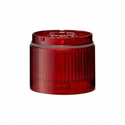 PATLITE Tower Light Module: Steady, 24V DC, Red, 60 mm Overall Dia, 40 mm Overall Ht - Steady Light Modules