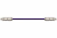 READYCABLE Ethernet Cable: Cat6a, M12 Male Straight x M12 Male Straight, 60 ft Lg, PUR, Purple, X (MPN CAT9441010-60). Key specifications — Brand: READYCABLE; Cable Jacket Color: Purple; End 1 Coding: X; End 2 Coding: X; Performance Category: Cat6a.