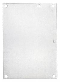 HOFFMAN Interior Panel: Back Panel Panel, 6.75 in Overall Ht, 4.88 in Overall Wd, Steel, Galvanized (MPN A8P6G). Key specifications — Panel Style: Back Panel; Brand: HOFFMAN; Finish: Galvanized; Manufacturer Part Number: A8P6G; Material: Steel.