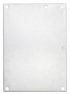 HOFFMAN Interior Panel: Back Panel Panel, 6.75 in Overall Ht, 4.88 in Overall Wd, Steel, Galvanized (MPN A8P6G). Key specifications — Panel Style: Back Panel; Brand: HOFFMAN; Finish: Galvanized; Manufacturer Part Number: A8P6G; Material: Steel.