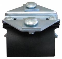 GLEASON Festoon Fixed Clamp: 1.13 in, 3.5 in Overall Lg (MPN C35-FCA). Key specifications — Brand: GLEASON; Material: Steel; Product Type: Clamp.