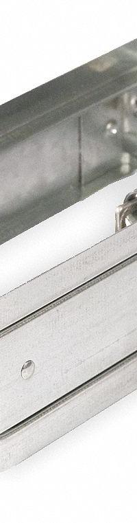 Fire Damper: Static, 11 3/4 in H, 15 3/4 in W, 3 3/4 in L, Galvanized Steel Frame, Spring (MPN 2TGE1). Key specifications — Brand: DAYTON; Blade Type: Curtain; Closure Type: Spring; Mounting Position: Horizontal.