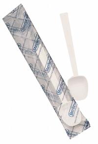 Sampling Spoon: Sterile, Polystyrene, 14.79 mL Capacity - mL, 1/2 fl oz Capacity - oz, White (MPN H36946-0000). Key specifications — Standards: FDA Grade Material; Color: White; Product Type: Sampling Spoon; Brand: APPROVED VENDOR.