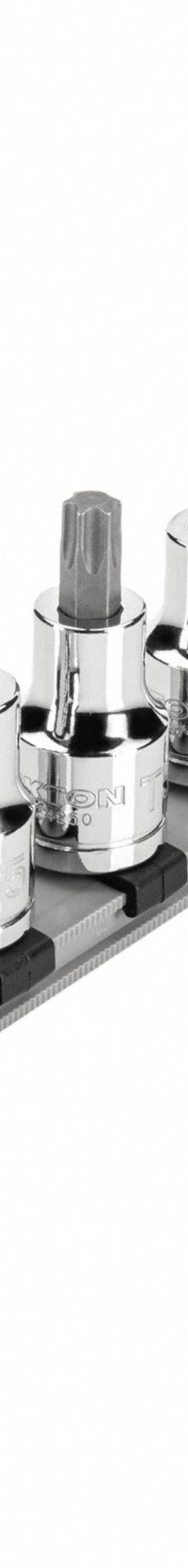 TEKTON Socket Set: 1 - 25 Pieces, 1/2 in Drive Size, 9 Pieces, T30 to T80 Tip Size Range, Torx (MPN SHB92107). Key specifications — attr1216280: Fixed Insert; attr1216283: TEKTON; attr1225718: T30 to T80; attr1227491: 1/2 in.
