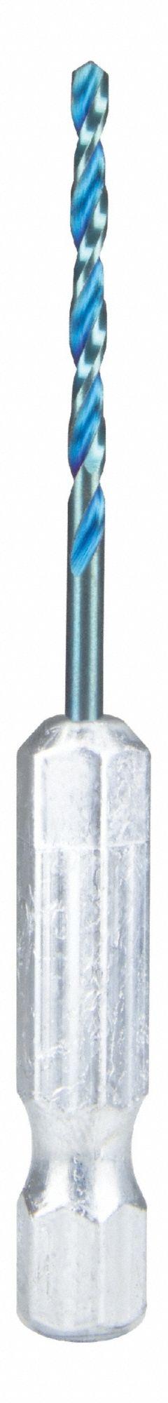 SPYDER Twist Drill Bit: 5/64", 137° Split Point, TiCN High Speed Steel, Impact Rated (MPN 19001). Key specifications — attr1234973: Impact Rated; attr1234966: SPYDER; attr1234978: 0.0781.