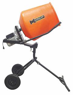 KUSHLAN PRODUCTS Corded Concrete Mixer: For use with Concrete/Mortar, 3 1/2 cu ft Drum Capacity (MPN 350MP). Key specifications — Materials For Use With: Concrete; Mortar; Speed Settings: Fixed; Drum Material: Polyethylene; Product Type: Concrete Mixer; Power Source: Corded; Brand: KUSHLAN PRODUCTS; Frame: Steel.