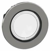 SCHNEIDER Flush Push Button: 30 mm Mounting Size, Metallic, Maintained (MPN ZB4FH013). Key specifications — Brand: SCHNEIDER; Action: Maintained; Series: XB4; Push Button Material Type: Metallic.
