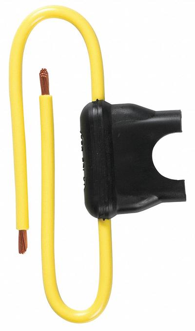 BUSSMANN In-Line Fuse Holder: Non-Rejection Block Style, 1 Pole, 32 V DC Rating - Fuse Holders for Automotive Fuses