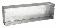 RACO Electrical Box: Steel, Steel - Multigang Rectangular Material & Nominal Size, 6 Gangs (MPN 945). Key specifications — Brand: RACO; Bracket Style: Without Bracket; Clamp Style: Without Clamps.