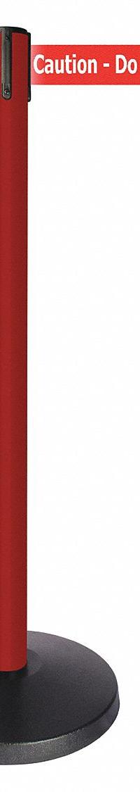QUEUEWAY Barrier Post with Belt: Red, No Pattern, Caution Do Not Enter, 10 ft Belt Lg, Red (MPN QPLUS-21-RG). Key specifications — attr981468: ABS; attr981465: Red; attr981461: QUEUEWAY; attr981440: Metal Alloy; attr981443: Red; attr981449: Caution Do Not Enter; attr981448: White.