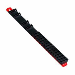 ERNST MANUFACTURING 60-Tool Magnetic Bit Bar: Black/Red, 1 9/16 in Overall Wd, 60 Posts/Slots (MPN 5731). Key specifications — Material: Plastic; Brand: ERNST MANUFACTURING; Color: Red; For Tool Type: Sockets; Product Type: Socket Bit Magnetic Bar.