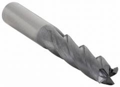 WIDIA HANITA Square End Mill: Carbide, TiAlN Coated, 4 Flute, 13/16" Mill Dia, 1-1/2" LOC, 4" OAL (MPN I4S0812T150R)