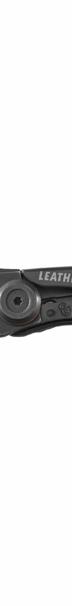 LEATHERMAN Knife: 2 1/2 in Blade Lg, 3 1/2 in Closed Lg, 5 3/4 in Overall Lg, Aluminum, Drop Point (MPN 833164). Key specifications — attr307539: Drop Point; attr307537: Aluminum; attr307538: Yes; attr324882: LEATHERMAN.