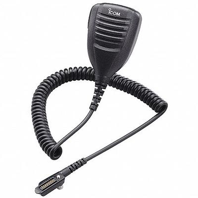 ICOM Speaker Microphone: Fits Icom, For IP730D/IP740D Series, 18 in Cord, Push To Talk - ICOM-Compatible Microphones & Speakers