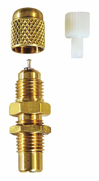 JB INDUSTRIES Access Valve: Access 1/4 in SAE, Line 3/16 in SAE Female - Single-Connection Access Valves