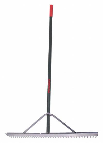 RAZOR-BACK Landscape Rake: Aluminum, Aluminum Handle, Straight Handle Type - Landscape Rakes