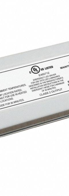 LITHONIA LIGHTING LED Emergency Driver: 8 W Max. Bulb Watts, 120 to 277V AC, 1 Bulbs Supported (MPN LEM08 A M6). Key specifications — Input Voltage: 120 to 277V AC; Brand: LITHONIA LIGHTING; Driver Mounting Location: External from Fixture.