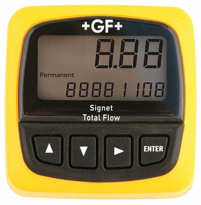 SIGNET Electronic Flowmeter: Flow Totalizer, Water, Polypropylene, Insertion, Insertion - Displays for Paddlewheel Flowmeters