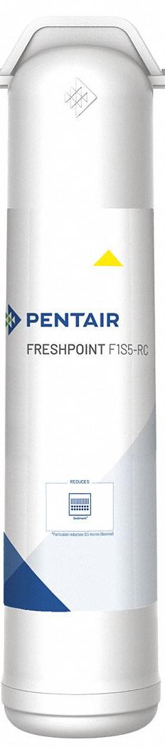 PENTAIR Quick-Connect Water Filter: 0.5 micron Micron Rating, 675 gal Service Life - Gallons (MPN 655116-96). Key specifications — Filter Media: Sediment; Reduces: Lindane.