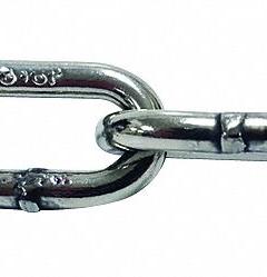 PEWAG Straight Chain: 7/64 in Chain Trade Size, 30 Chain Grade, 316 Stainless Steel, Straight, Plain (MPN 36079/100). Key specifications — Brand: PEWAG.
