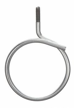NVENT CADDY Bridle Ring: Steel, Galvanized, 3/4 in Trade Size / Wire Range, #10-24 Thread Size (MPN 2BRT12). Key specifications — attr29124: #10-24; attr25852: Steel; attr29127: Galvanized; attr29123: Gray; attr29126: Low Voltage Cable; attr88172: NVENT CADDY; attr29132: Standard.