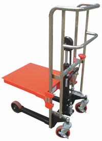 DAYTON Platform Lift Truck: 880 lb, 8 in to 47 in, Steel, 25 5/8 in L x 21 1/2 in W Platform (MPN 4ECW9). Key specifications — attr1357334: DAYTON; attr1357306: (2) Axle-Mounted.