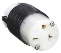 LEGRAND Straight Blade Connector: 6-20R, 250V AC, 20 A, 2 Pole, 3 Wire, Black (MPN PS5469XGCM)