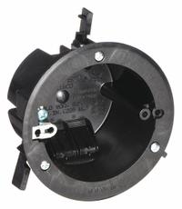 CANTEX Electrical Box: Polycarbonate, Nonmetallic Material & Nominal Size, Round, 1 Gangs, Flush (MPN EZ18COGR). Key specifications — Brand: CANTEX; Bracket Style: Flush; Clamp Style: NMSC.