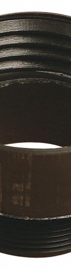 LIQUIDYNAMICS INC. Bung Adapter: Bung Adapter, HDPE, 2 in, 2 in (MPN 560102). Key specifications — Brand: LIQUIDYNAMICS INC.; Body Material: HDPE; Compatible Manufacturer Model Number: 195206B; Product Type: Bung Adapter; For Container: 55 Gal Drum.