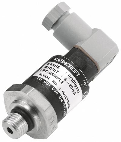 ASHCROFT Pressure Transmitter: 0 psi to 3,000 psi, 1 to 5V DC - Pressure Transmitters with 4-Pin Mini-DIN Connector