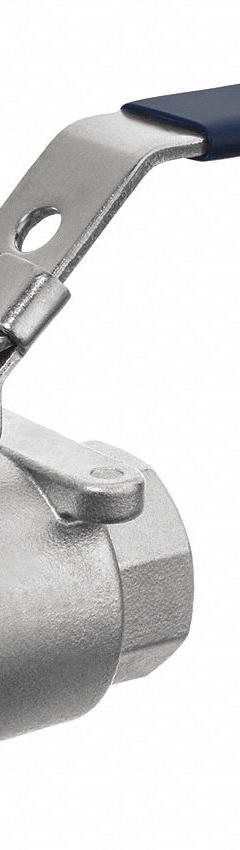 USA INDUSTRIALS Manual Two-Way Ball Valve: 3/8 in, 304 Stainless Steel, Straight Valve Body, RPTFE (MPN ZUSA-VLV-53). Key specifications — Brand: USA INDUSTRIALS; Handle: Locking Lever.